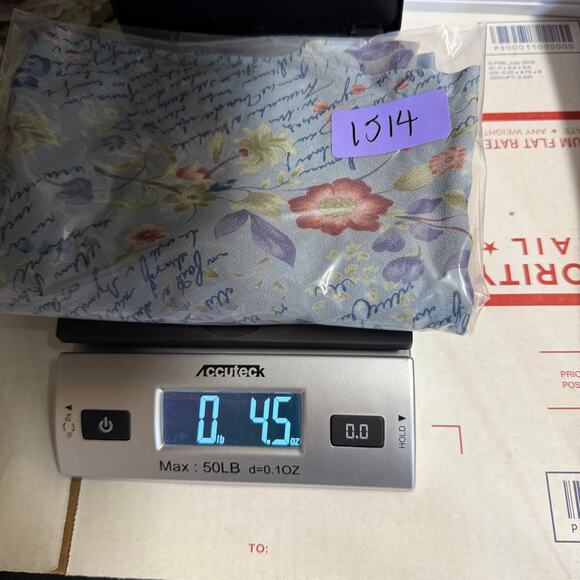 Y2K Chadwicks 6 Silk Blue Skirt Floral Cottage Romantic Fairy Coquette Ballet - Picture 11 of 11